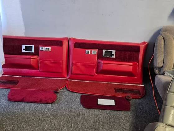 Red custom door panels