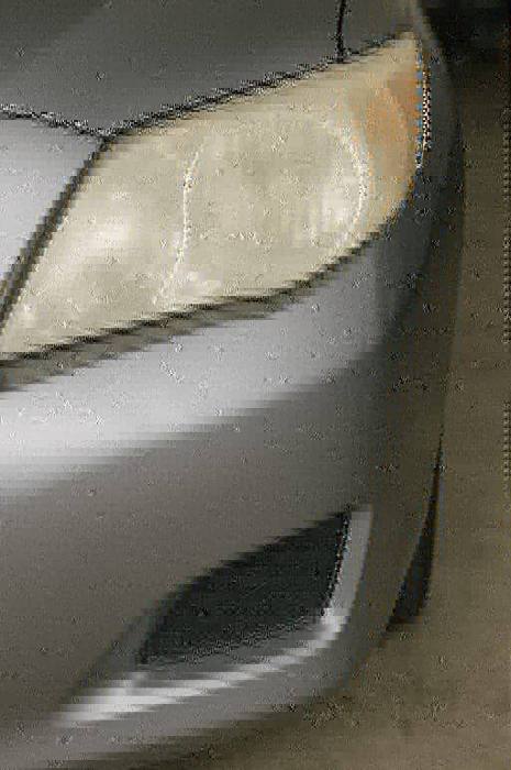 Foggy headlight before